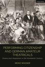 „PERFORMING CITIZENSHIP AND GERMAN AMATEUR THEATRICALS“: Eine historische Illustration zeigt eine gesellige Versammlung.