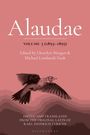 "Alaudae Volume 3 (1893-1895), Edited by Llewelyn Morgan & Michael Lombardi-Nash" steht vor rosarotem Hintergrund mit Vogel.