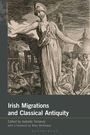 "Irish Migrations and Classical Antiquity" steht oben. Darunter eine historische Illustration antiker Figuren in dramatischer Szene.