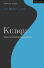 "FORMS OF DRAMA", "Kim Hunter Gordon", "Kunqu: China's Classical Song-drama". Schwarzes und blaues geschwungenes Design.