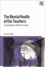 "The Mental Health of Our Teachers" und "Re-imagining a Different Future". Illustration: Hände halten einen runden Gegenstand.