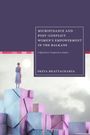 Text: "Microfinance and Post-Conflict Women's Empowerment in the Balkans" von Preya Bhattacharya. Frau steht auf bunten Würfeln.