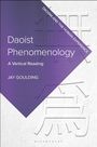 "Daoist Phenomenology: A Vertical Reading" von Jay Goulding. Violettes Dreieck auf strukturiertem Hintergrund.