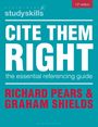 Richard Pears: Cite Them Right, Buch