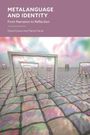 Text: Metalinguage and Identity: From Narration to Reflection. Autoren: David Evans und Manel Herat. Spiegel in surrealer Landschaft.