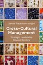Text: "James Blackmore-Wright, Cross-Cultural Management, Strategic Leadership Beyond Borders". Bunte Perlen in Fächern.