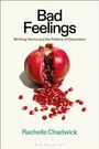 Text: "Bad Feelings: Birthing Harms and the Politics of Discontent" von Rachelle Chadwick.  
Ein aufgeschnittener Granatapfel.