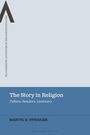„The Story in Religion: Tellers, Readers, Listeners“ von Martin D. Stringer. Minimalistisches Design mit großem A links.