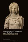 "Demography in Late Etruria" von Alexis Daveloose. Statue einer Frau mit aufwendigem Kopfschmuck und Gewand.