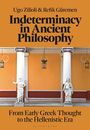 "Indeterminacy in Ancient Philosophy" von Ugo Zilioli & Refik Güremen. Griechische Statuen vor orangefarbenem Hintergrund.