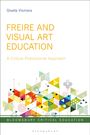 "FREIRE AND VISUAL ART EDUCATION: A Critical Postcolonial Approach." Bunte geometrische Formen unten.