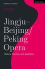 Text: "Jingju—Beijing/Peking Opera: History, Practice, and Aesthetics." Schwarzer Hintergrund, pinkes Design, Titel links.