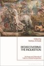 Oben: Gemälde mit mythologischer Szene. Unten: "Edited by Matteo Al Kalak", Titel über die Inquisition.