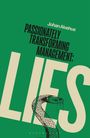 Text: "Passionately Transforming Management: Lies" von Johan Alvehus. Illustration: Eine stilisierte Schlange.