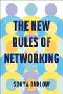 "The New Rules of Networking" von Sonya Barlow. Bunte Kreise überlappen sich auf einem weißen Hintergrund.