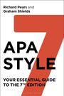 Text: "Richard Pears and Graham Shields. APA STYLE. Your Essential Guide to the 7th Edition." Großes rotes "7".