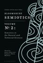 Text: "Bloomsbury Semiotics Volume No. 4: Semiotic Movements". Blaue geometrische Linien bilden ein Muster rechts.