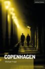 Titel: "Copenhagen". Autor: Michael Frayn. Silhouetten von zwei Personen unter Straßenlampen.