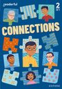 Oben "readerful", rechts "2 Books in 1", groß in der Mitte "CONNECTIONS". Puzzle-Stücke mit Porträts von Personen.