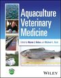 „Aquaculture Veterinary Medicine“, herausgegeben von Myron Kebus und Michael L. Kent. Links sind Fisch- und Teichbilder.