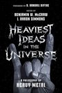 Text: "Heaviest Ideas in the Universe: A Philosophy of Heavy Metal". Illustration: Hand in Rocker-Geste vor Sternenhintergrund.