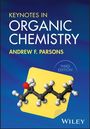 "Keynotes in Organic Chemistry", Andrew F. Parsons, Third Edition. Molekül-Modell mit gelbem Hintergrund.