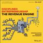 "Disciplined Entrepreneurship: The Revenue Engine" - Ein Rube-Goldberg-Maschinen-Design mit Geldscheinen als Endresultat.