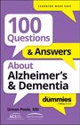 Simon Poole: 100 Questions & Answers about Alzheimer's & Dementia for Dummies, Buch