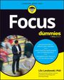Cover eines Buches mit dem Titel "Focus for Dummies". Oben steht "LEARNING MADE EASY". Unten eine Menschenmenge auf einem Zebrastreifen.