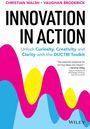 Text: "INNOVATION IN ACTION. Unlock Curiosity, Creativity and Clarity with the DUCTRI Toolkit." Wellenmuster in knalligen Farben.