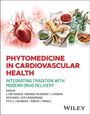 "Phytomedicine in Cardiovascular Health", rote und grüne Schrift, Herz, Kräuter und Gewürze auf einem Tisch arrangiert.
