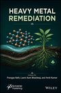 "HEAVY METAL REMEDIATION" oben in großen Buchstaben; darunter: Pflanzenwurzeln, Molekülstruktur und Wasserschichten.