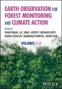 Titel: Earth Observation for Forest Monitoring and Climate Action. Wald aus Vogelperspektive mit Wolken darüber.