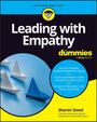 "Leading with Empathy for Dummies" von Sharon Steed. Oben Papierboote auf blauem Hintergrund.