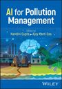 "AI for Pollution Management" oben. Darunter eine Illustration mit Fabrik, Landschaft, Solarpanelen und Windturbine.