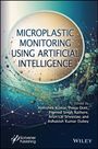 Titel: "MICROPLASTIC MONITORING USING ARTIFICIAL INTELLIGENCE". Bunte Netzwerke bilden einen abstrakten Hintergrund.