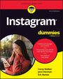 Instagram for dummies, Create and manage your profile, Personalize with Stories, Woman mit Smartphone lächelt.
