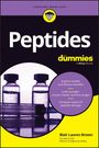Text: Peptides for dummies. Explore health and fitness benefits. Look younger, recover faster, and live longer.

Logo: Cartoon-Person mit Brille im Kreis oben.