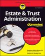 Titel: "Estate & Trust Administration for dummies". Illustration eines Richterhammers, Schlüsseln und Papieren.