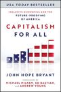 "USA TODAY Bestseller" und "CAPITALISM FOR ALL" in Blau und Rot. Balkendiagramm in US-Flaggenfarben. Autor: John Hope Bryant.