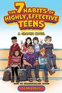 "THE 7 HABITS OF HIGHLY EFFECTIVE TEENS: A GRAPHIC NOVEL" von Sean Covey. Illustration verschiedener Teenager auf Treppen.