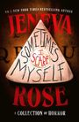 "Sometimes I Scare Myself" auf einem Ouija-Planchette. Titel: Jeneva Rose, A Collection of Horror.