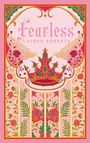 "Fearless" und "Lauren Roberts" in dekorativer Schrift. Darunter eine detailreiche Illustration mit Krone, Blumen und Mustern.