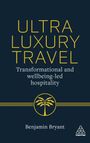 „ULTRA LUXURY TRAVEL: Transformational and wellbeing-led hospitality“ in Gelb auf Dunkelblau. Baum-Logo unten.