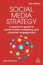 „3rd edition: Social Media Strategy“ von Julie Atherton, bunte Social-Media-Symbole kreisen einen Nutzer-Avatar.