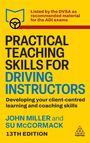 „Practical Teaching Skills for Driving Instructors, 13th Edition.“ Gelbes Cover, blaues/geometrisches Logo oben links.