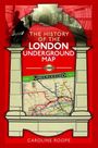 Text: "The History of the London Underground Map". Grafik mit historischem U-Bahn-Plan in einem stilisierten Torbogen.