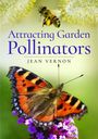 "Attracting Garden Pollinators" von Jean Vernon. Ein Schmetterling auf Blume, darüber fliegt eine Biene.