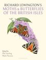 Text: "Richard Lewington's Moths & Butterflies of the British Isles." Illustration von Schmetterlingen auf lila Blüten.