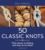 "Ben Lowings, 50 Classic Knots, Their place in history and how to tie them, Adlard Coles." Drei Knoten-Abbildungen.